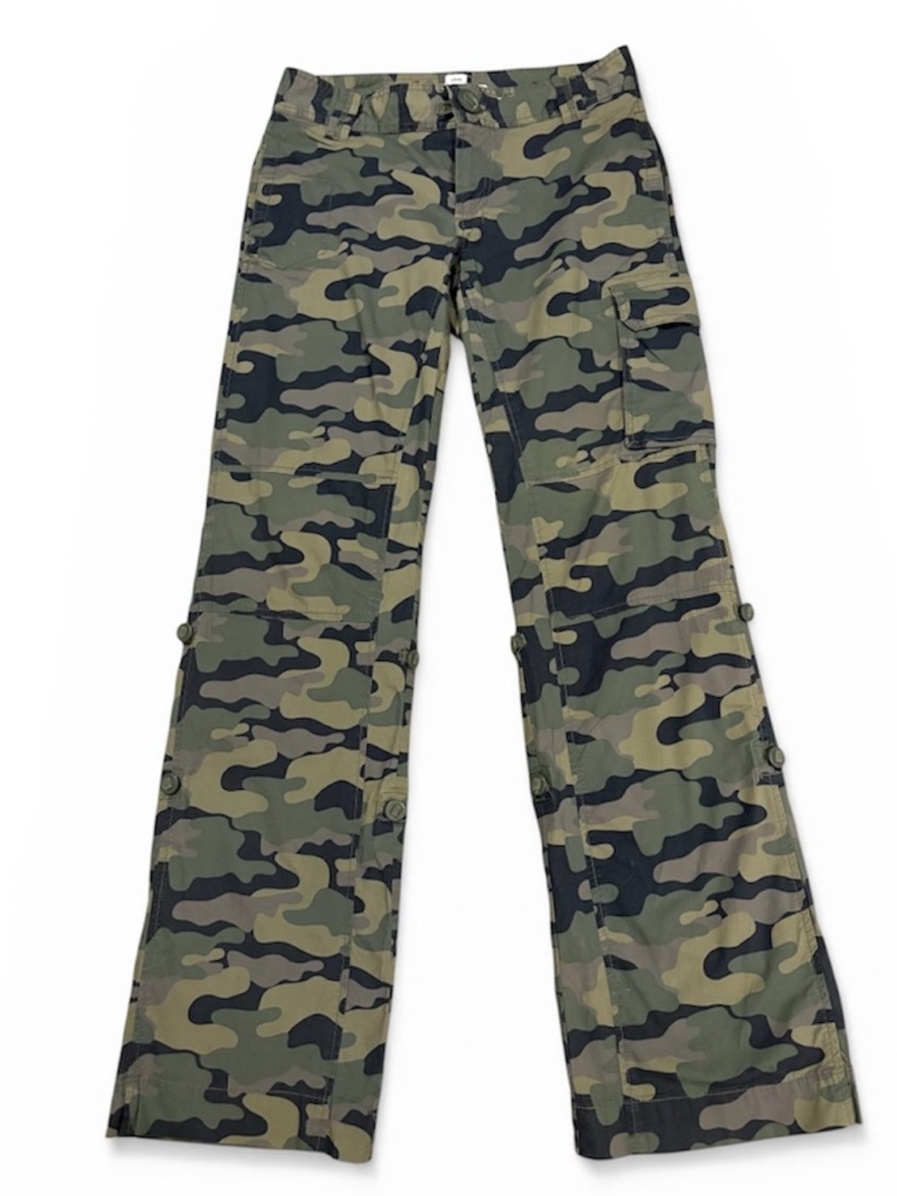 Old Navy Olive Green Camouflage Cargo Pants - Low Rise 2000s